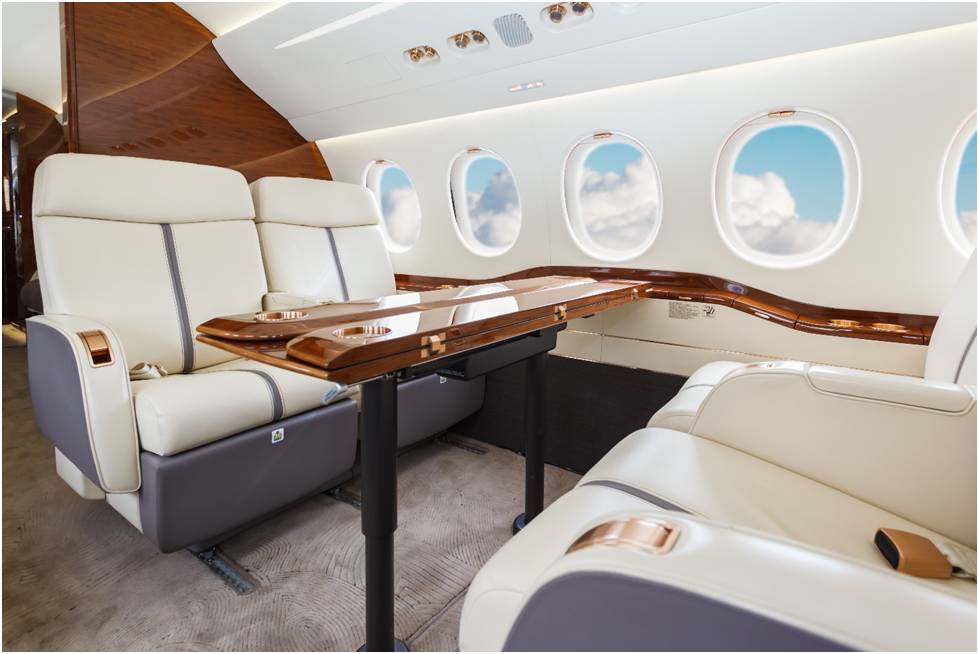 Luxury air travel experience